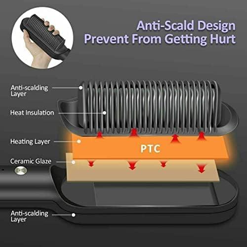 Electric Hair Straightener Comb for Black Hair